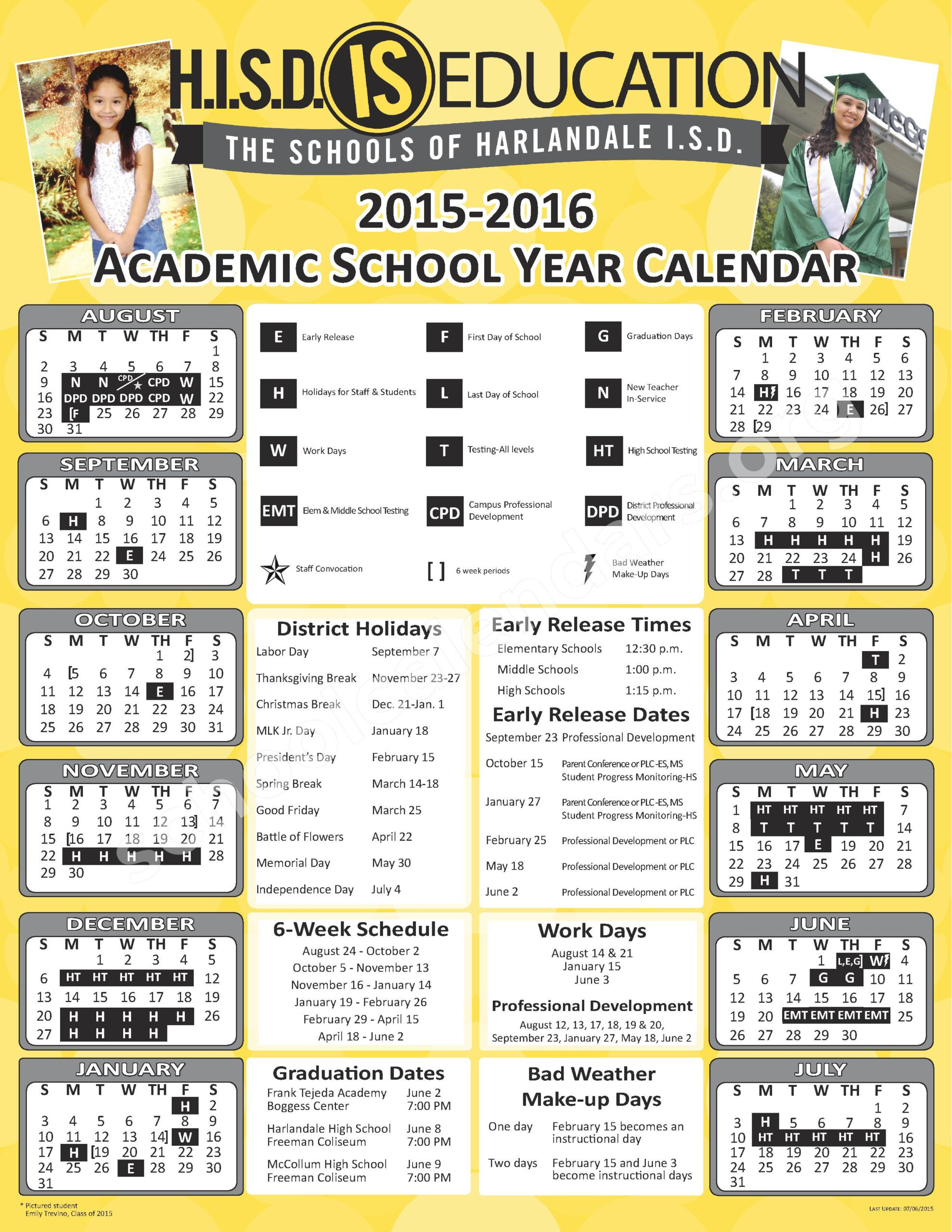Harlandale Independent School District Calendar 2023
