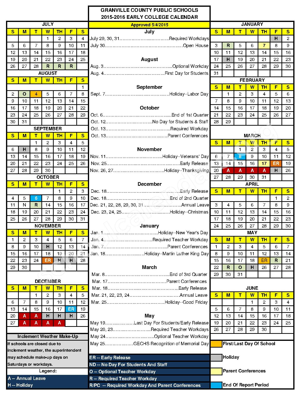 Northwest Early College High School Calendar 2024 - Schoolcalendars.net