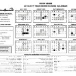 2016 2017 Vista Verde Year Round School Calendar Vista Verde School