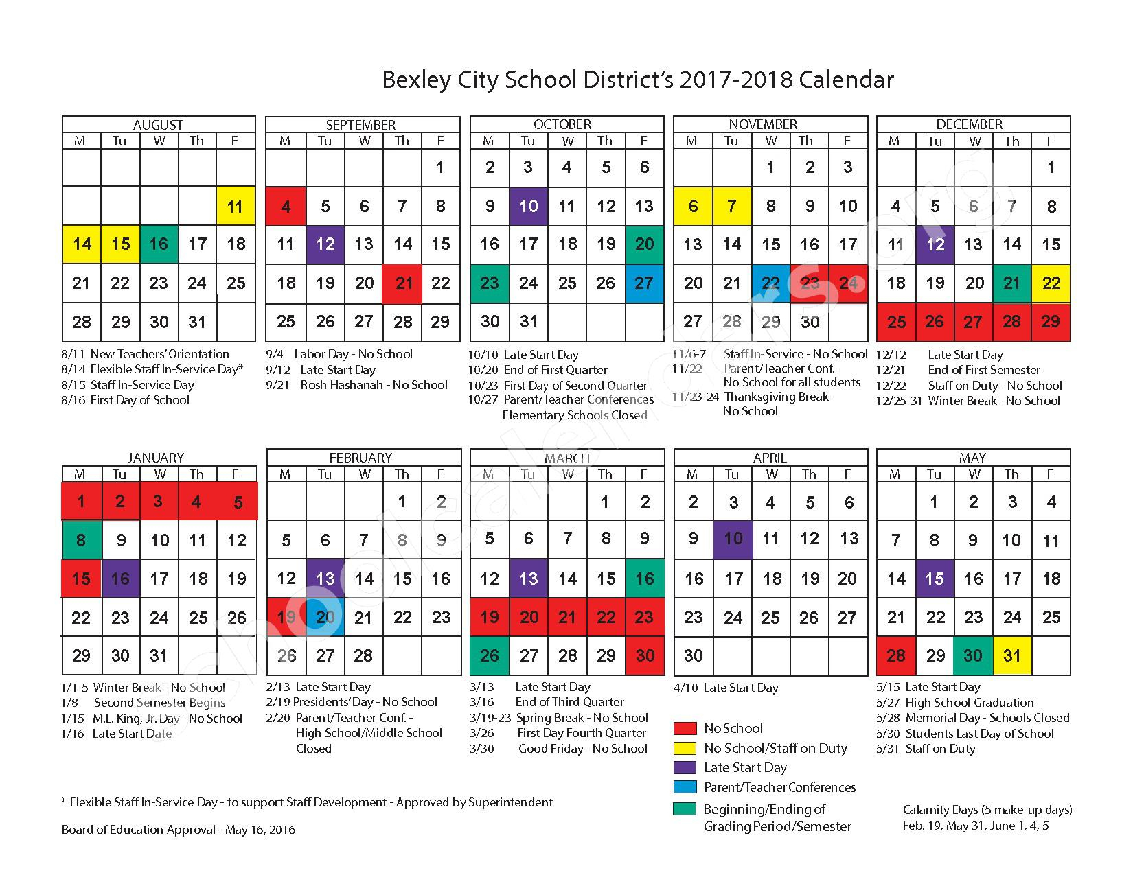 Bucyrus City Schools District Calendar 2024 Schoolcalendars