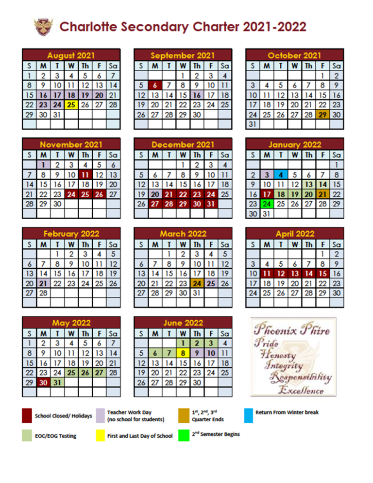 Charlotte Public School Calendar 2022 2023