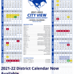 2021 2022 District Calendar City View Independent School District