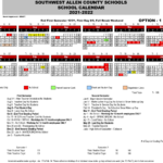 2021 2022 School Calendar Southwest Allen County Schools