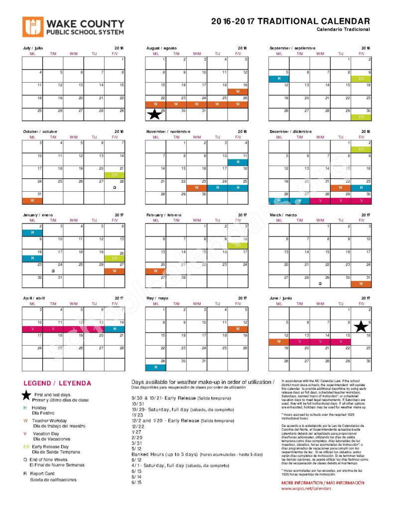 2022 2023 Wake County Traditional Calendar August 2022 Calendar