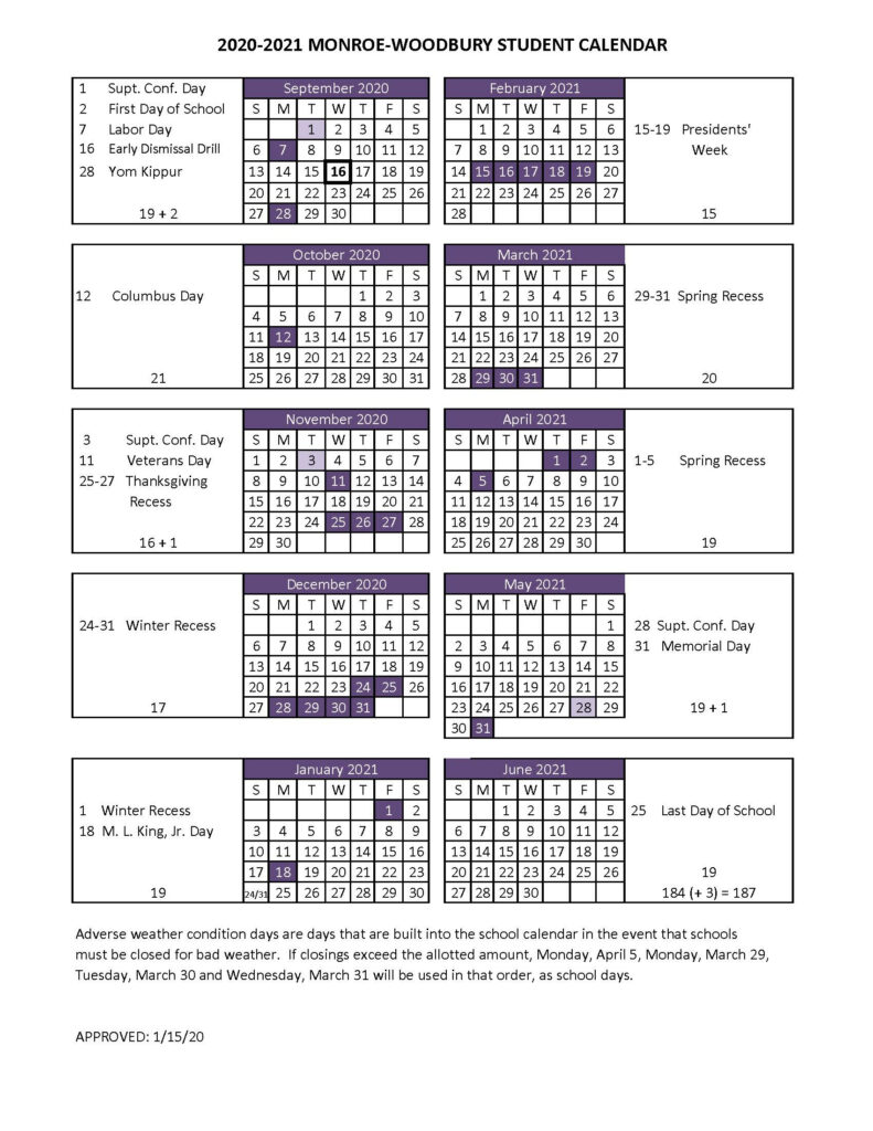 Albany City School District Calendar 2021 Printable Calendar 2021 2022