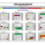 Allen County School District Calendars Scottsville KY