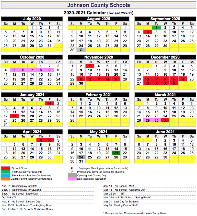 Johnson Senior High School Calendar 2024