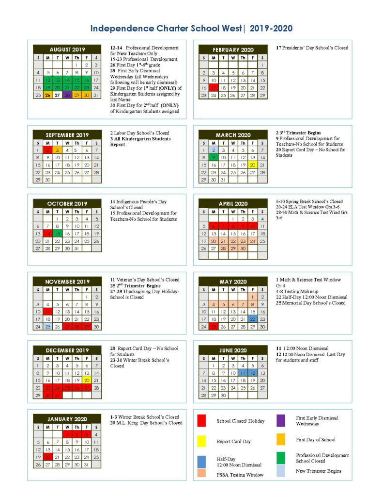 Berkeley County School District Calendar 2021 Printable Calendar 2021 