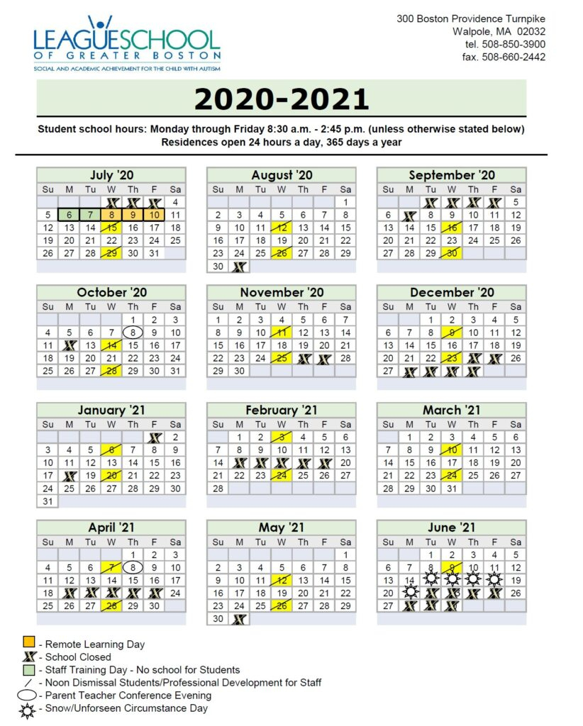 Boston Public School Calendar 2020 To 2021 Printable Calendars 2021