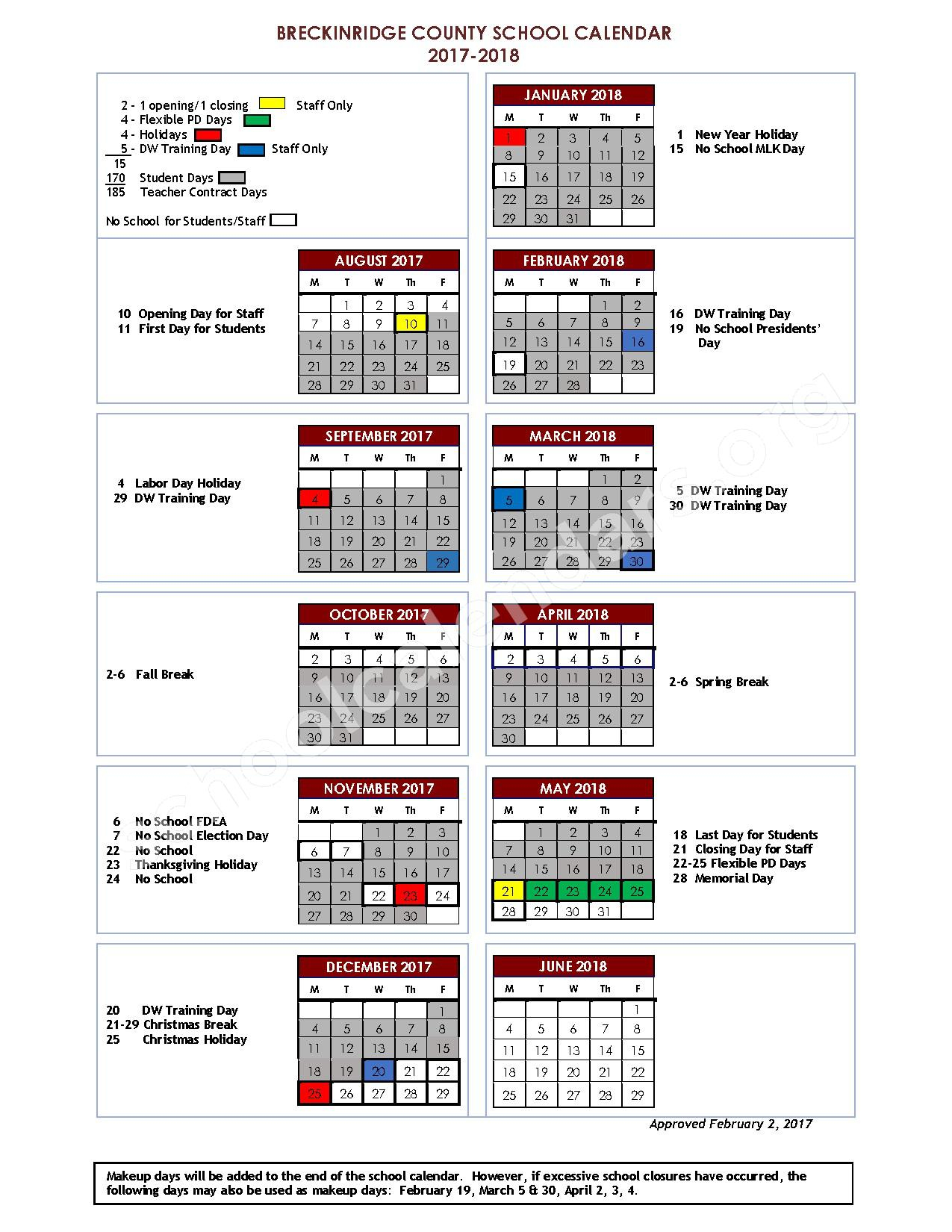 Breckinridge County School Calendar 2023 - Schoolcalendars.net