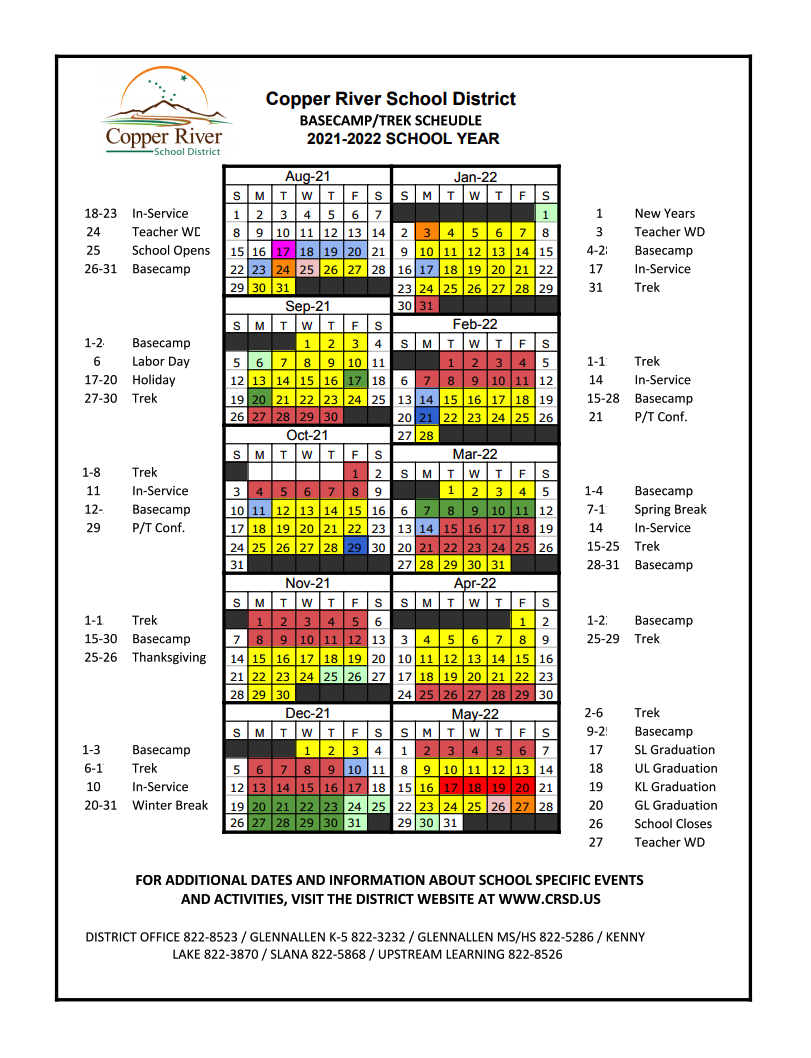 Camas School District Calendar 2022 2024