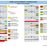 Calendar Powell Butte Community Charter School