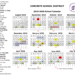 Calendars Concrete School District