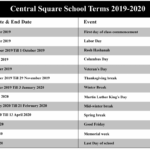 Central Square School District CSSD Academic Calendar 2021 2022