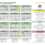 Chester County School District Calendar