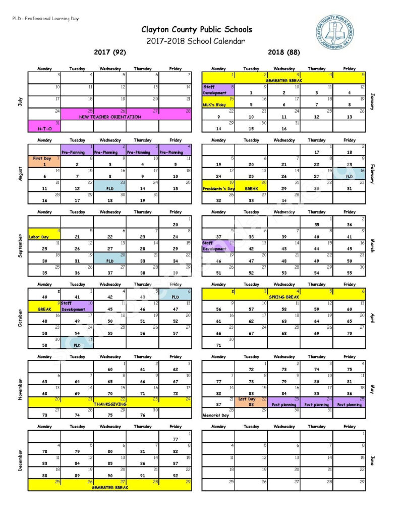 Clayton County Schools Calendar Qualads