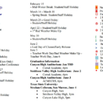 Comal Isd Holiday Schedule Free Calendar Template