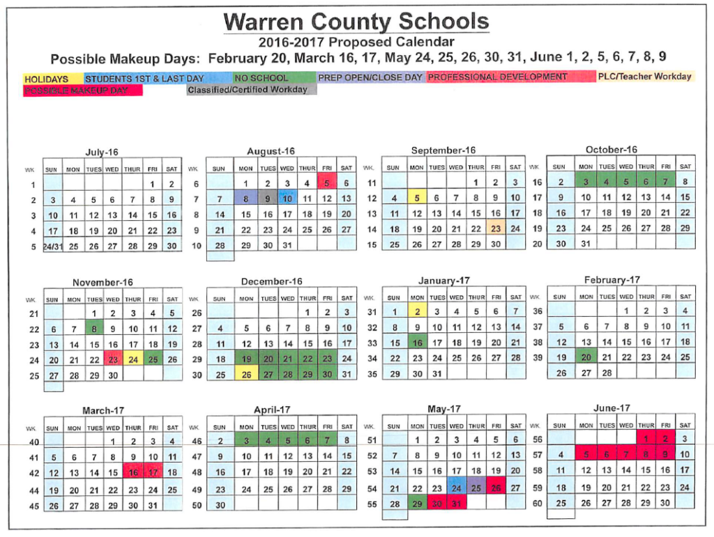 County Schools Adopt Calendar News Bgdailynews