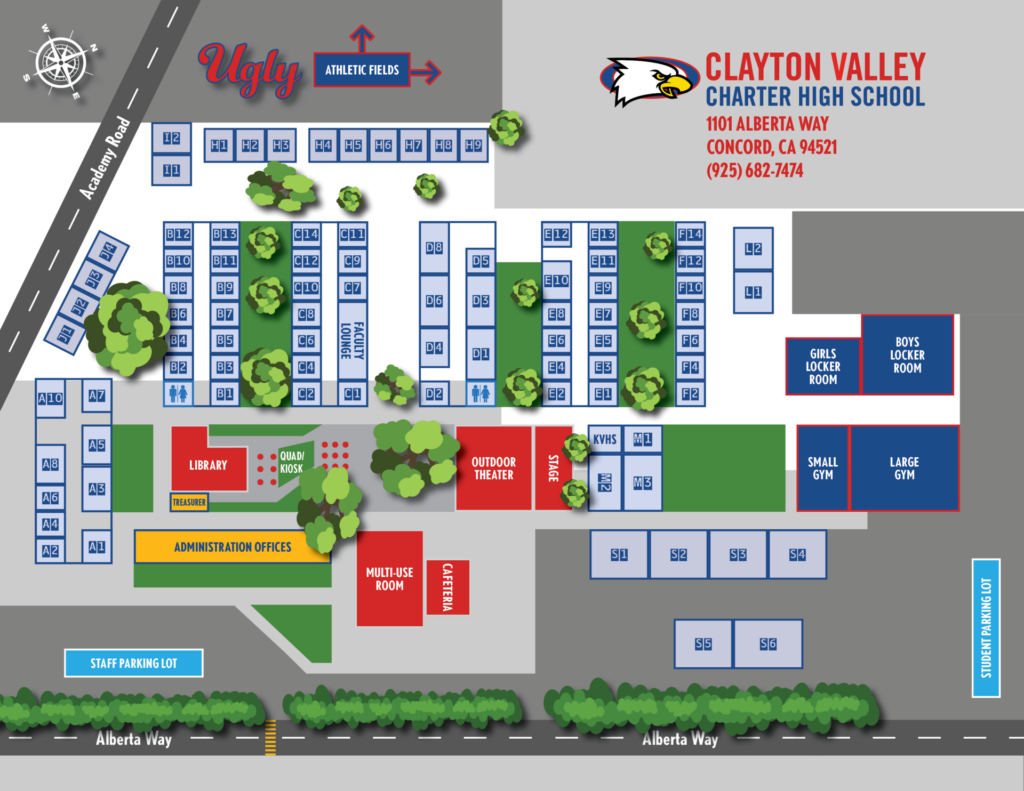 CVCHS Campus Map About Us Clayton Valley Charter High School