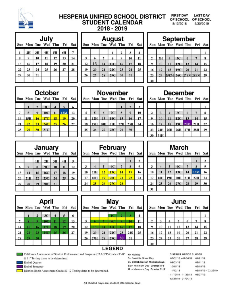 Davis School District Calendar 2020 21 Calendar Fall 2020