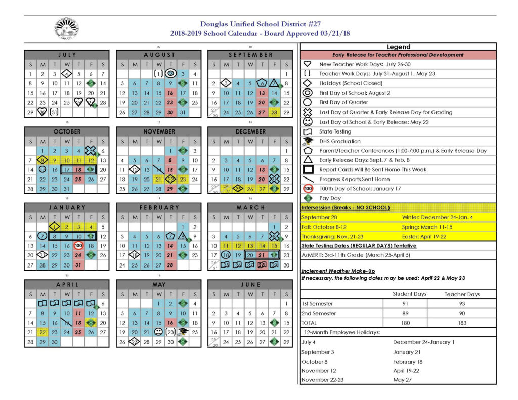 Douglas County School Calendar Qualads
