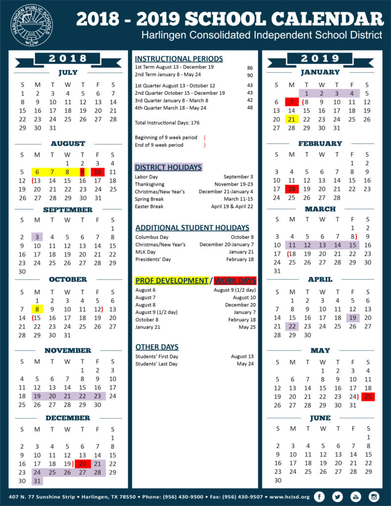 Early College High School hcisdechs Twitter 2021 Printable Calendars