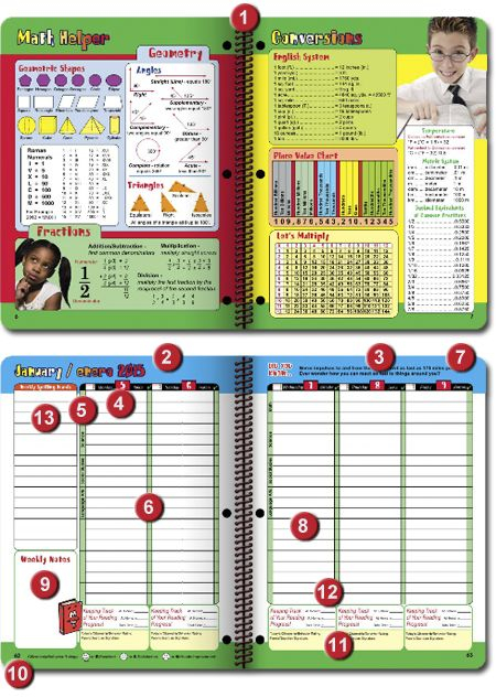 Elementary Student Planners Standard Meridian Student Planners