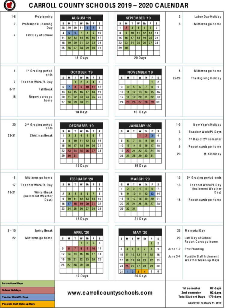 Fayette County Georgia School Calendar Printable Calendar 2020 2021