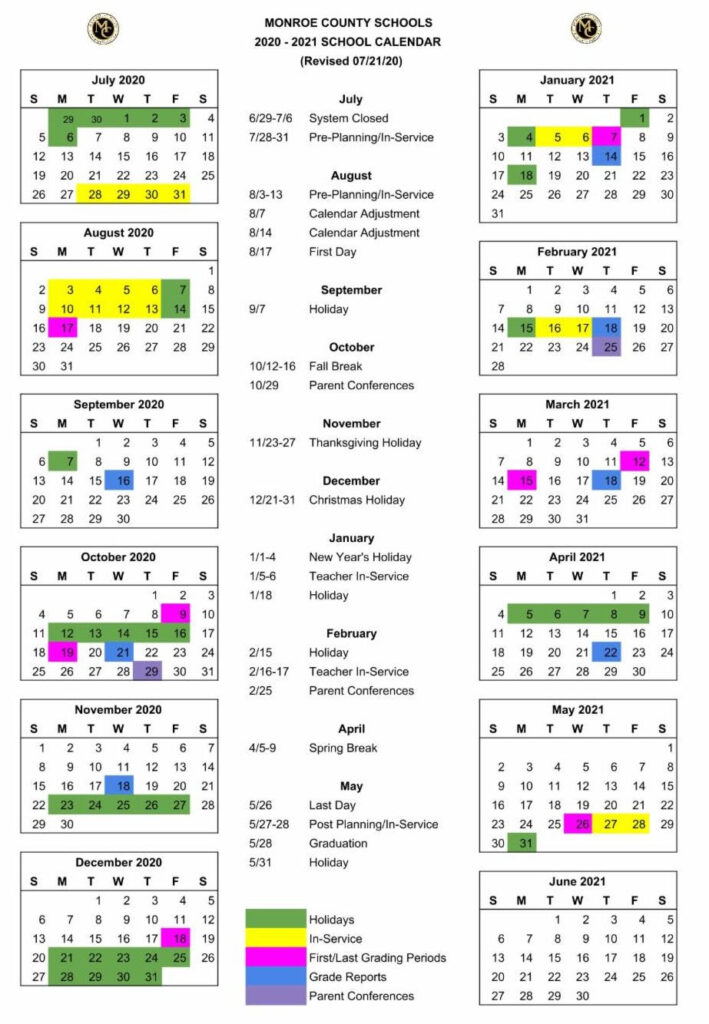 Forsyth County School Calendar 2020 2021 2021 Printable Calendars