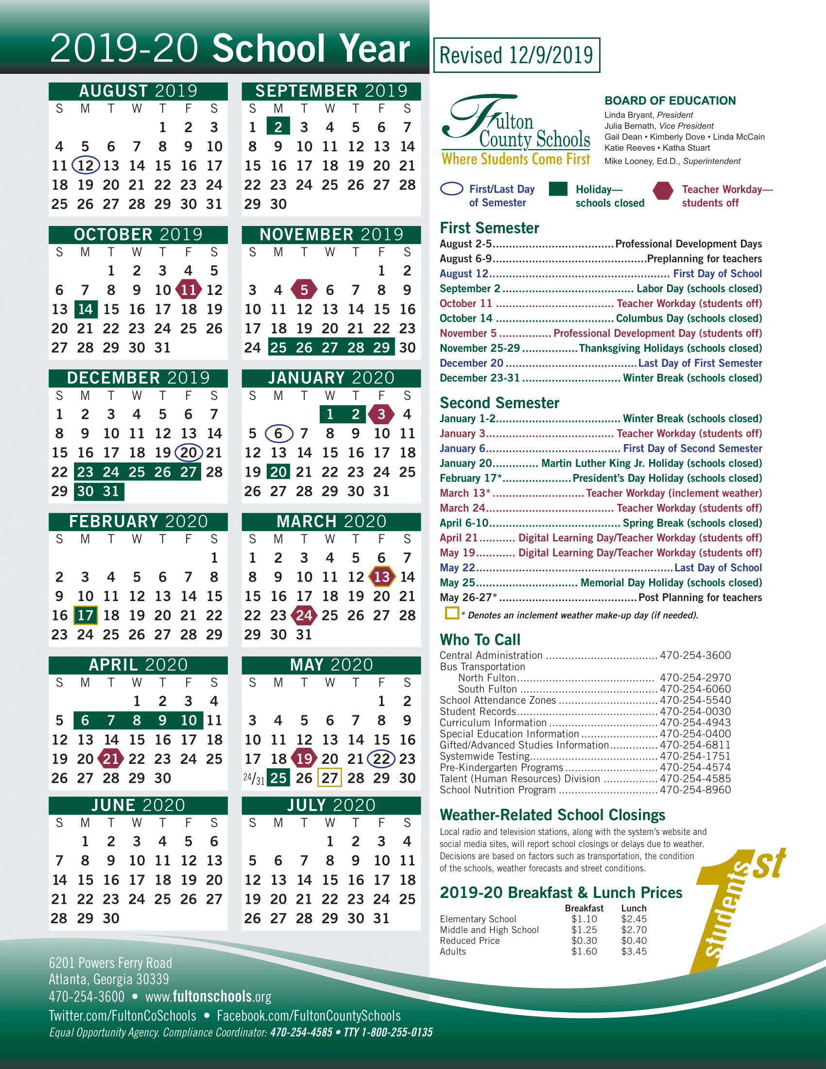 Fulton County School Calendar 2022 Schoolcalendars net