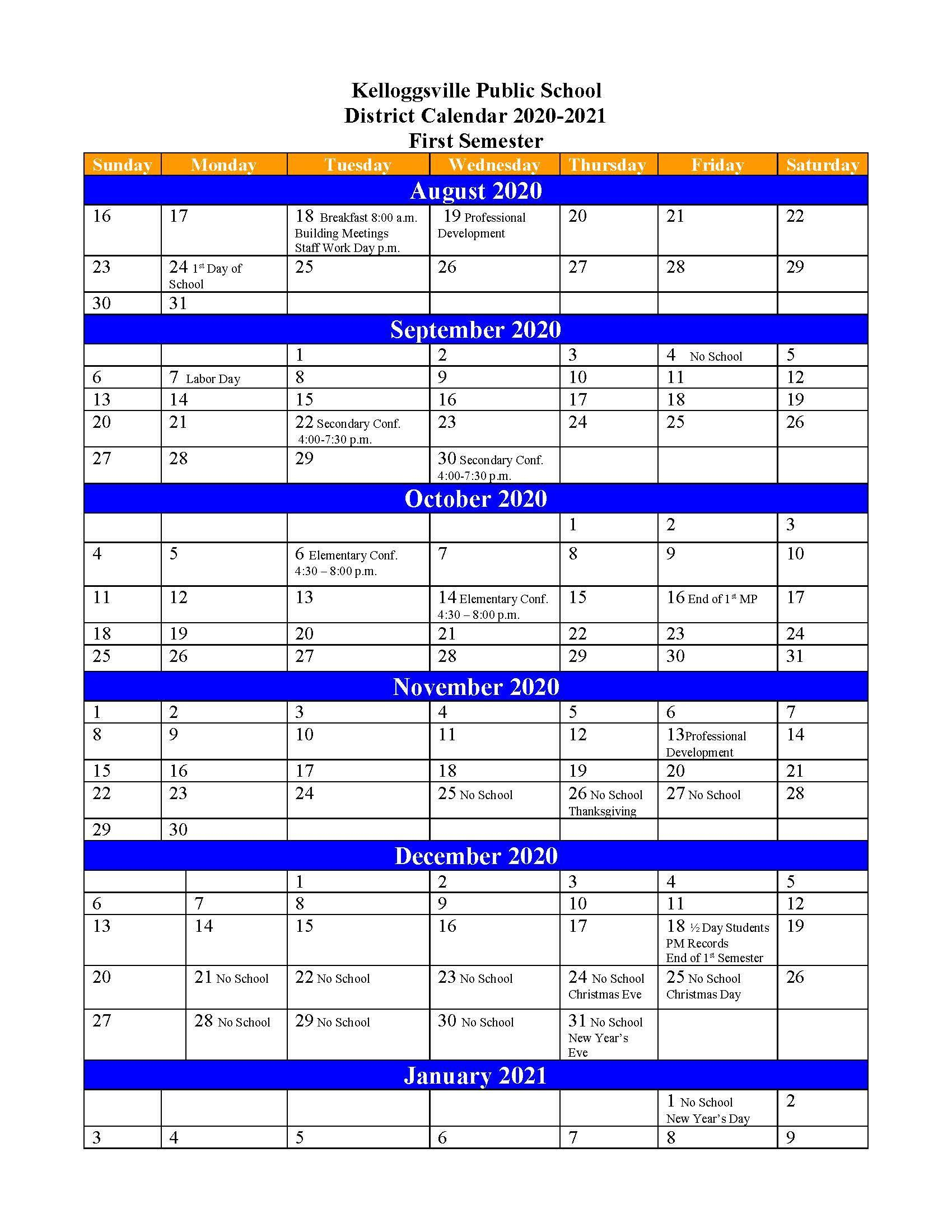 Grand Rapids Public School Calendar 2023
