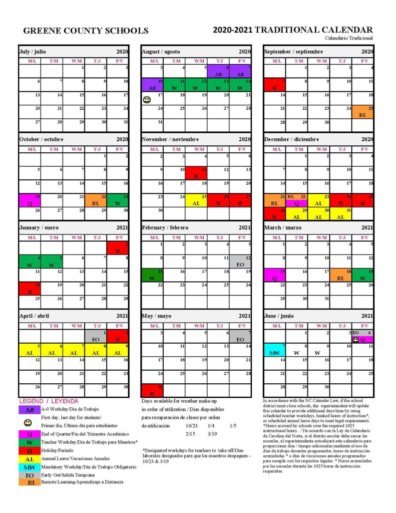 Greene County Schools Va Calendar 2021 22 Calendar Page