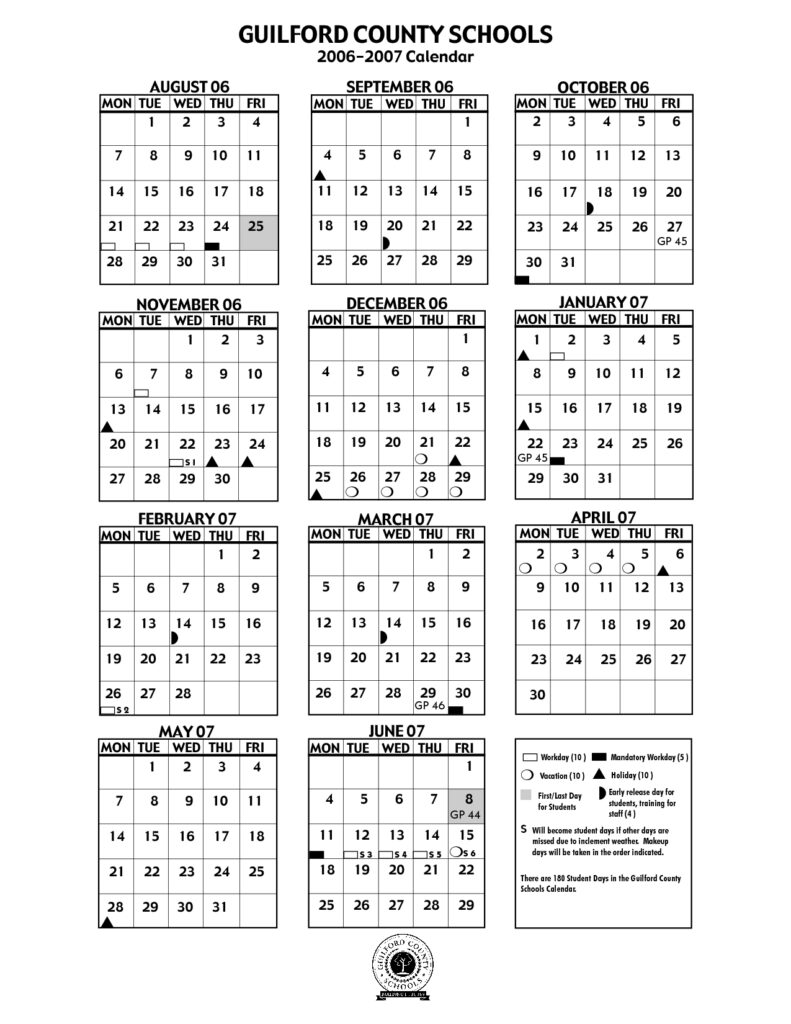 Guilford County School Calendar Qualads