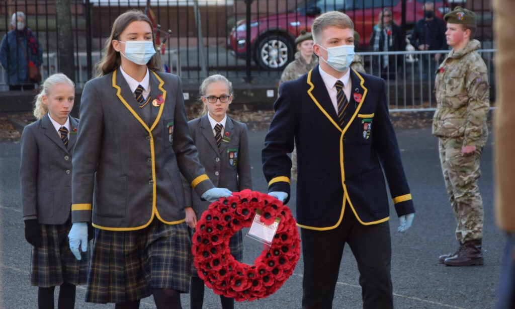 High School Of Dundee Holds Smaller Service To Pay Tribute To The 