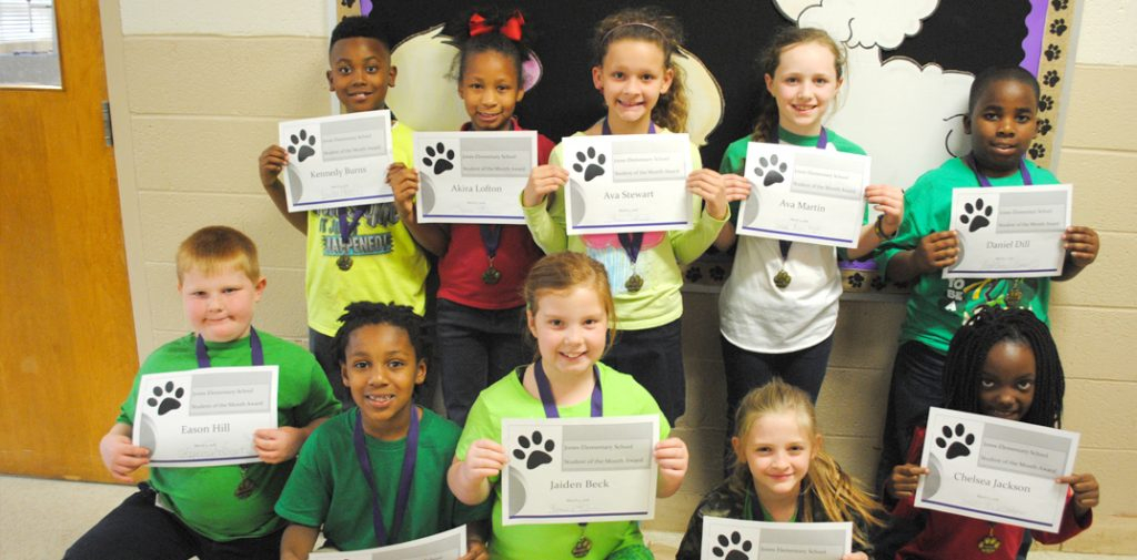 J L Jones Elementary Names Students Of The Month Minden Press Herald