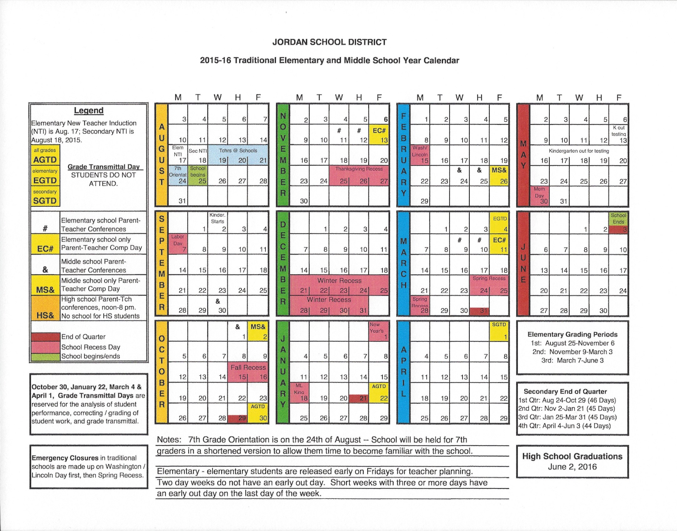 Jordan School District Calendar Images Download Https www