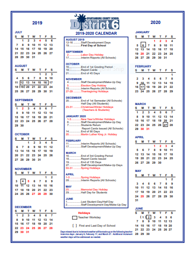 Lancaster County Sc School Calendar