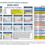 LCPS 2020 2021 Final Approved Calendar Lancaster County Public Schools