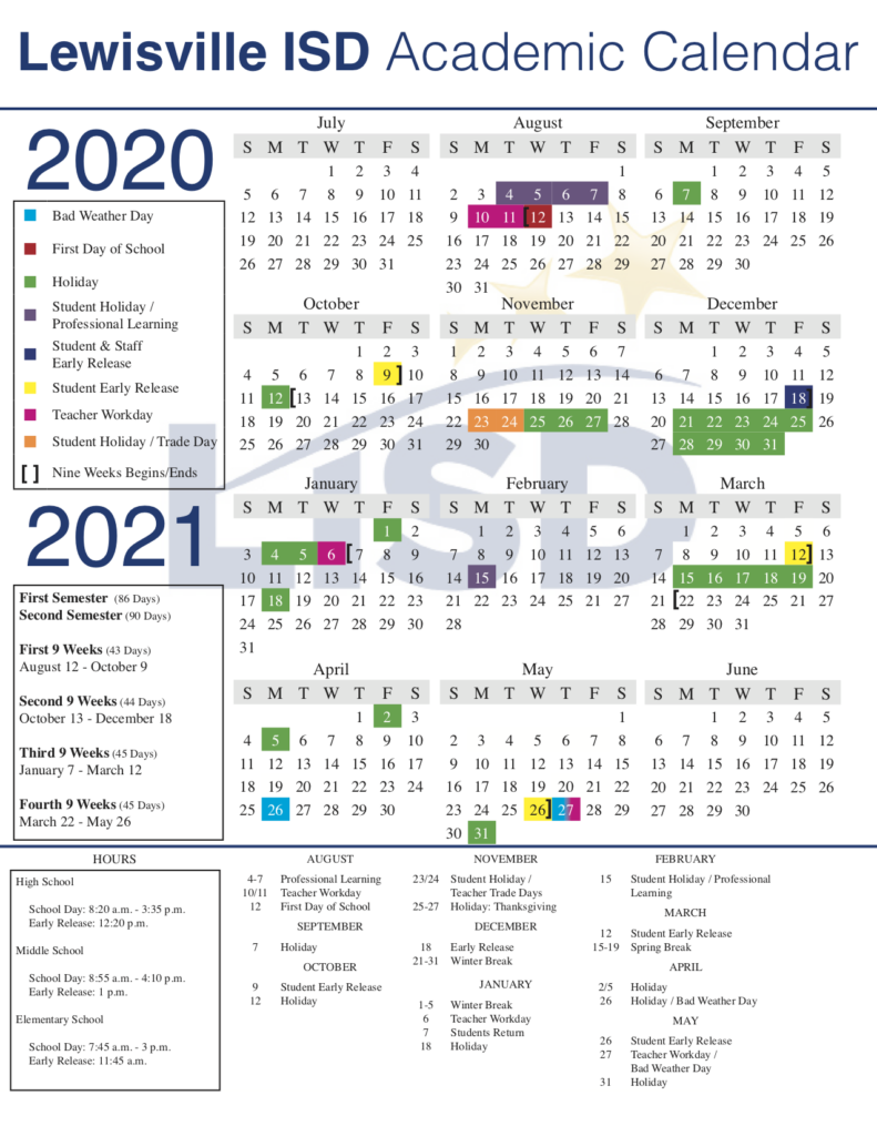 Lewisville Isd Calendar 2021 22 February 2021