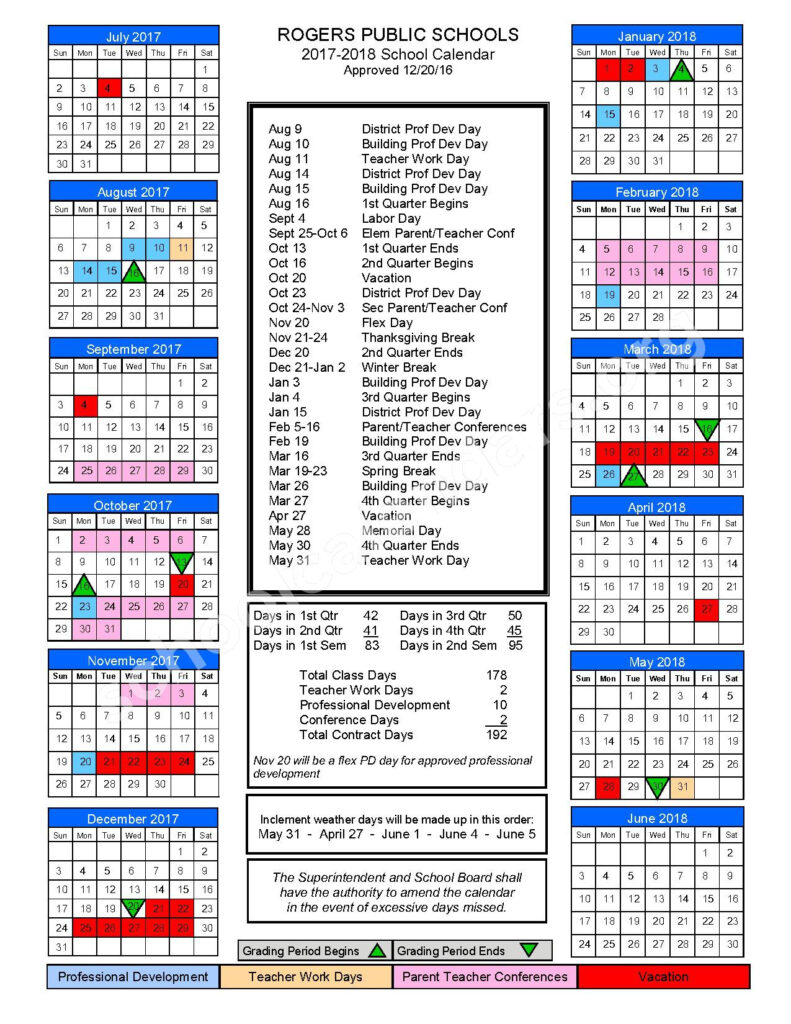 Lowell Elementary School Calendars Lowell AR