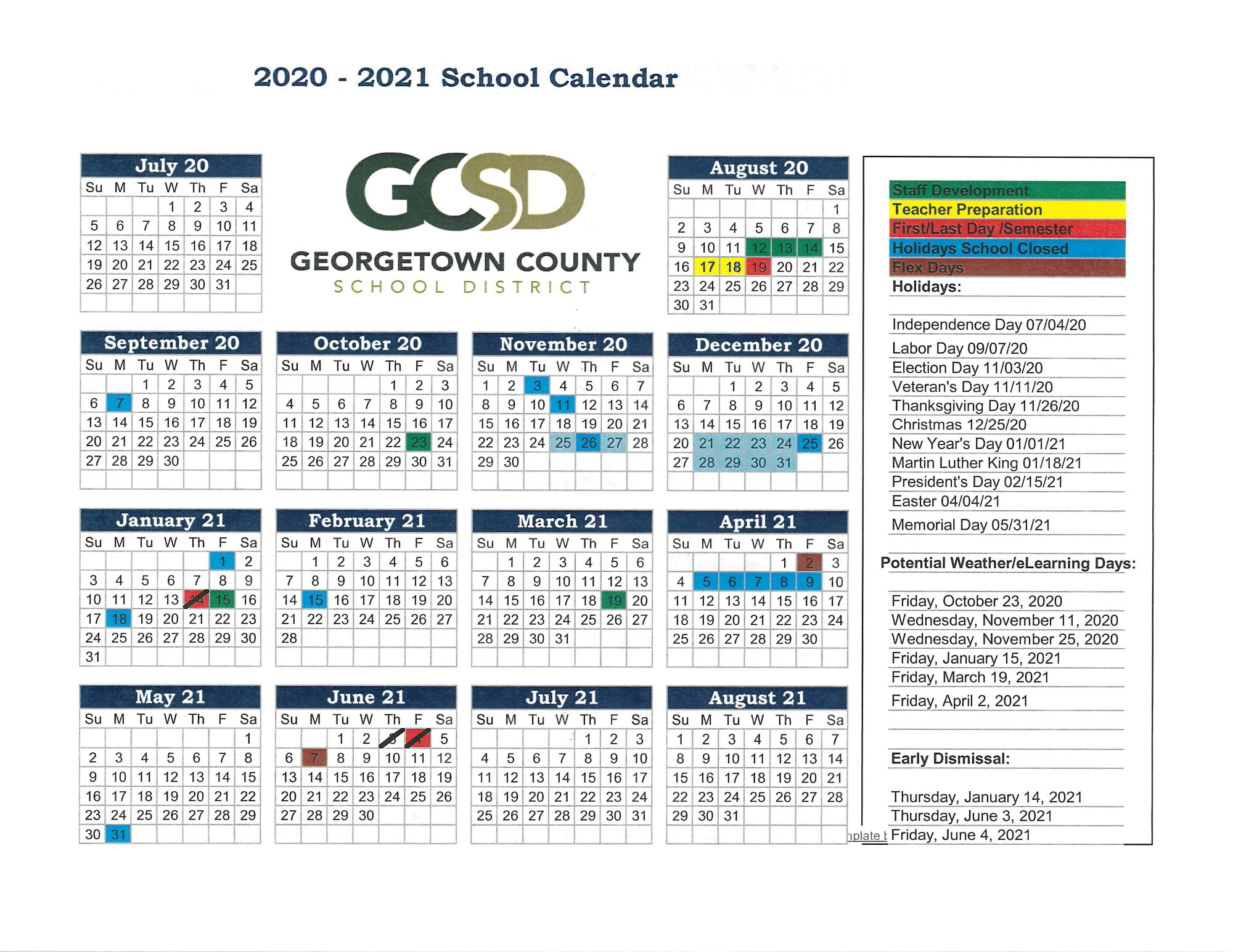 Miller Place School District Calendar 2022