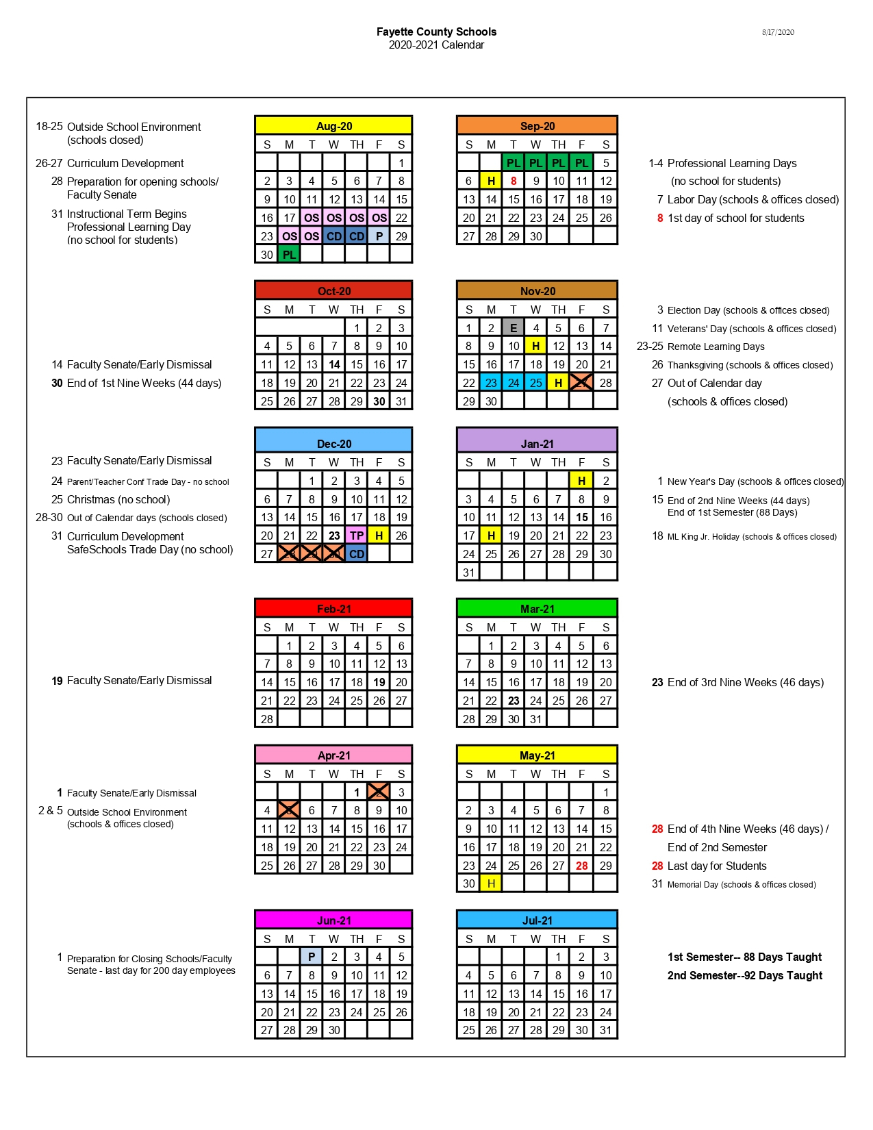 New York City Elementary School Calendar 2023