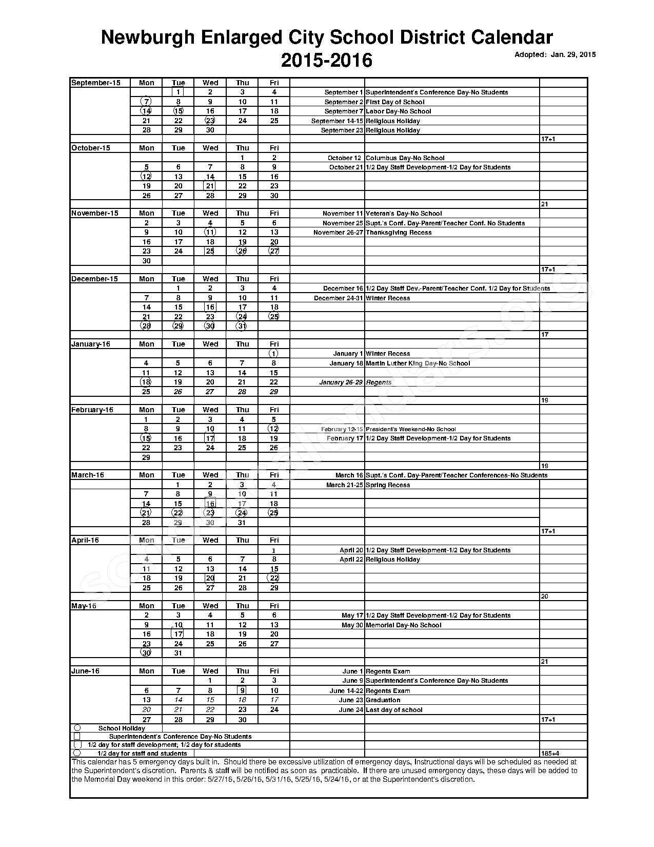 Newburgh Schools Calendar 2025 Images References :