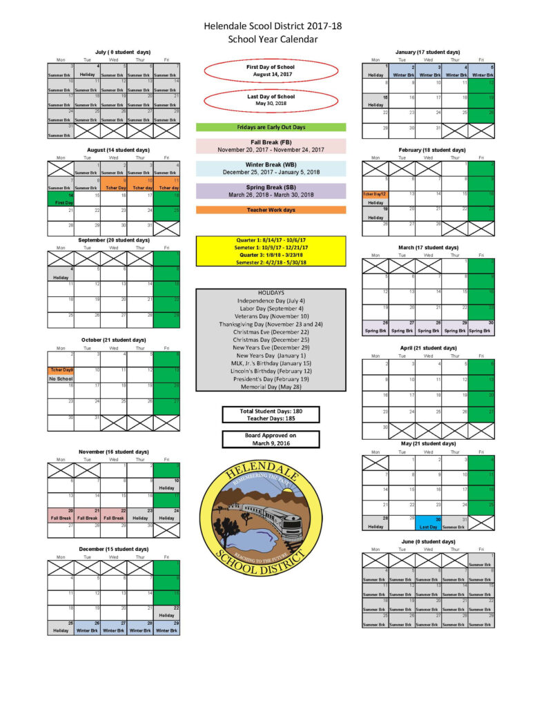 Ontario Montclair School District Calendar Printable Calendar 2021 2022