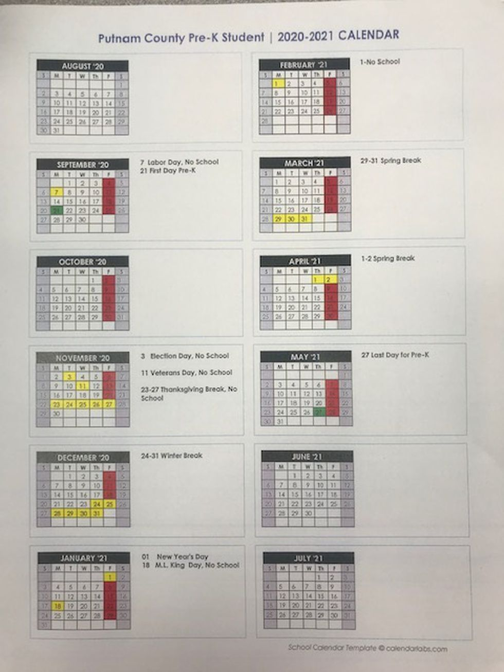Putnam County Schools Wv Calendar 2023