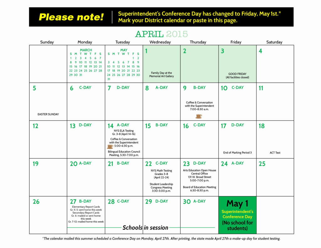 Rochester City School District Calendar 2020 2021 Printable Calendars 