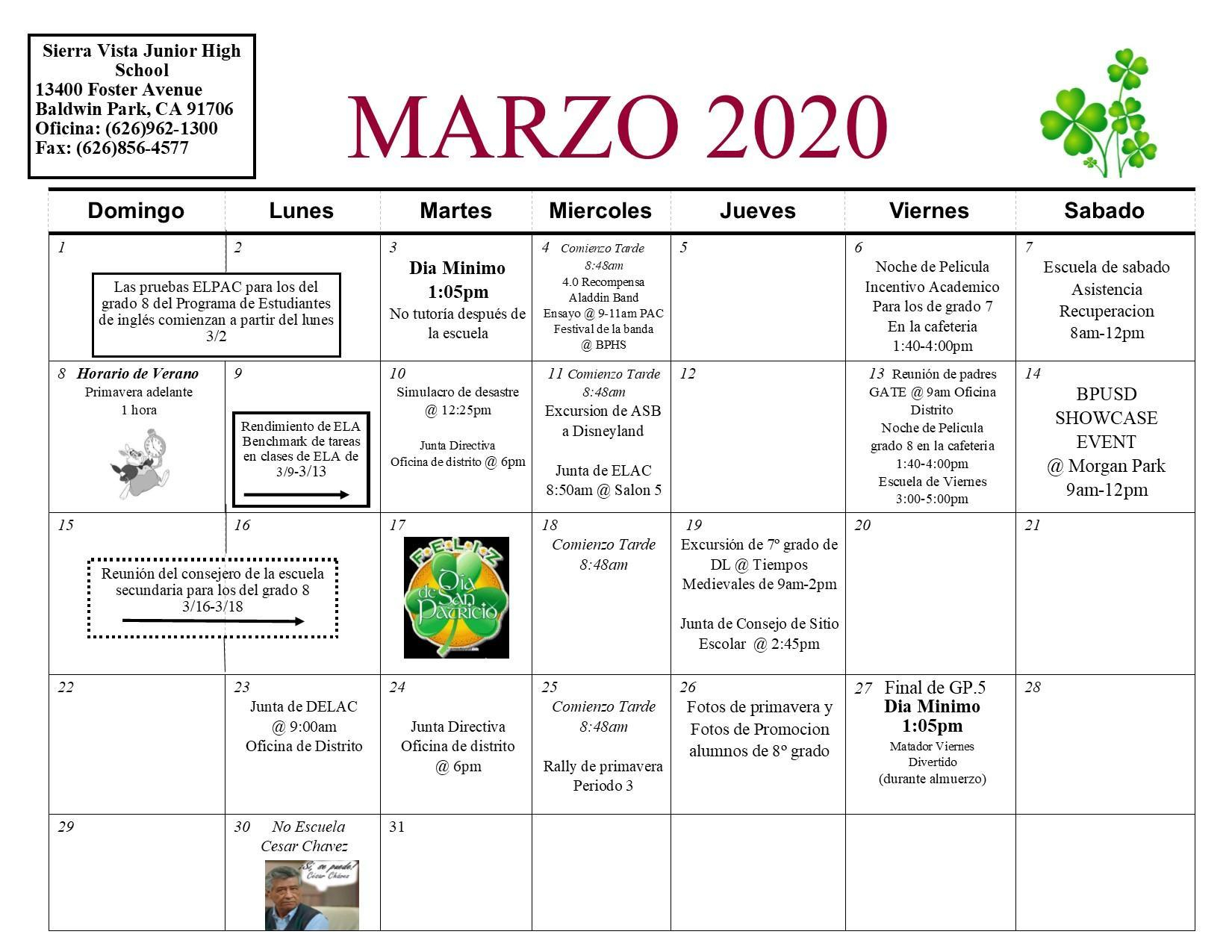 Sierra Vista School District Calendar 2023