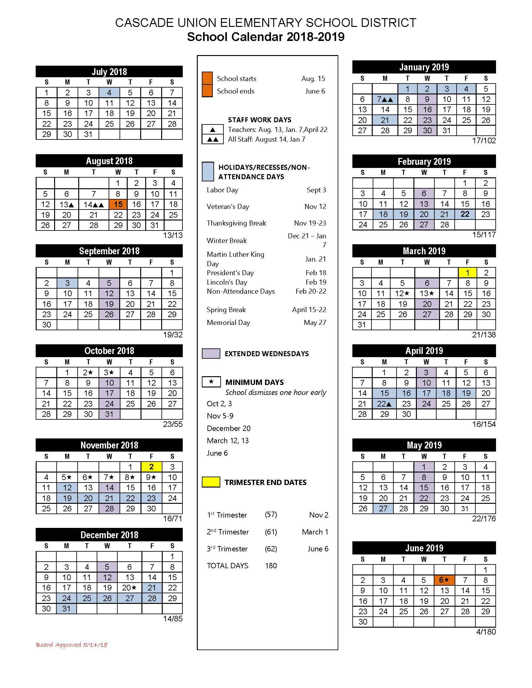 Hollyvale Elementary School Calendar 2022