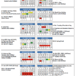 School Year Calendars