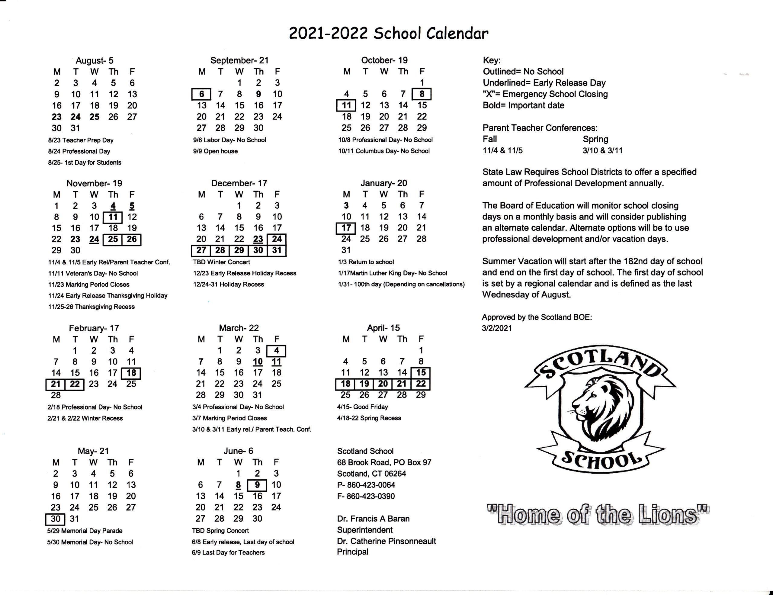 Shelton Public Schools Calendar 2022 2023
